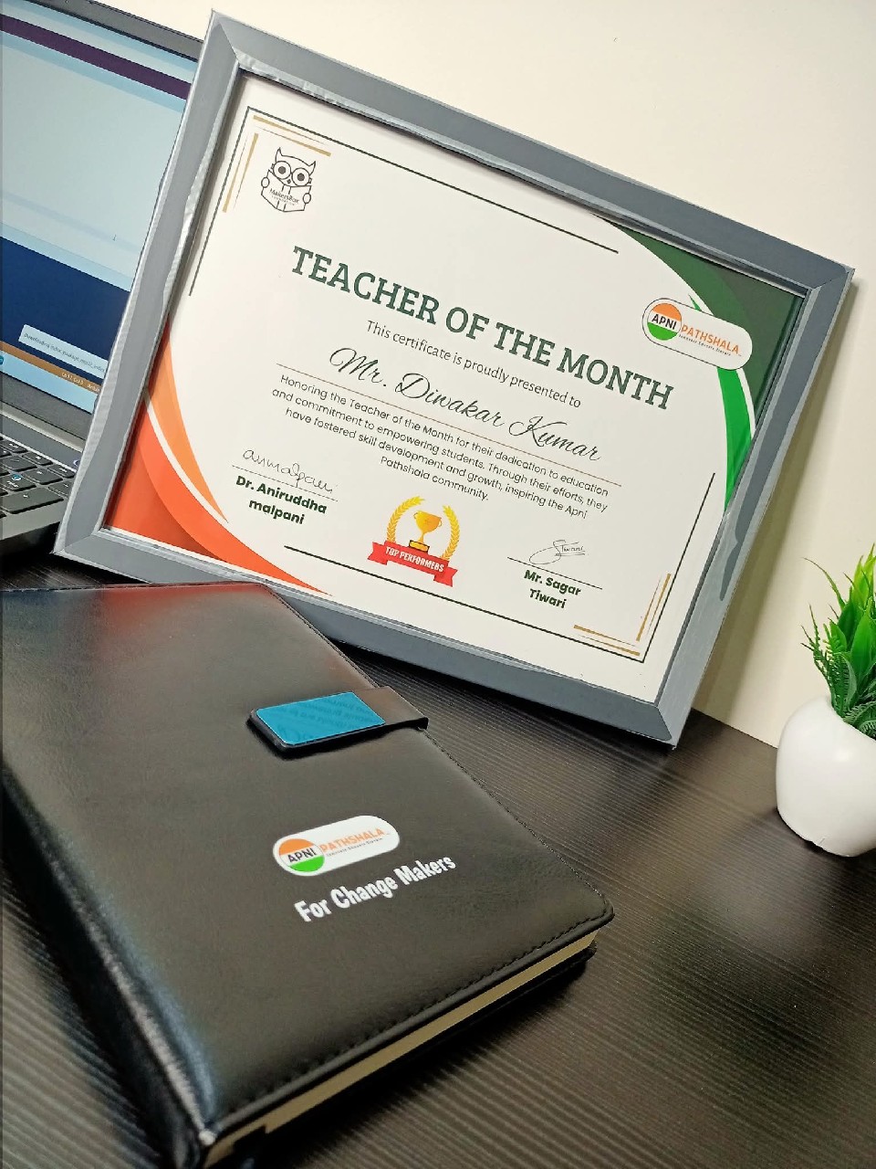 Teacher of the Month Award